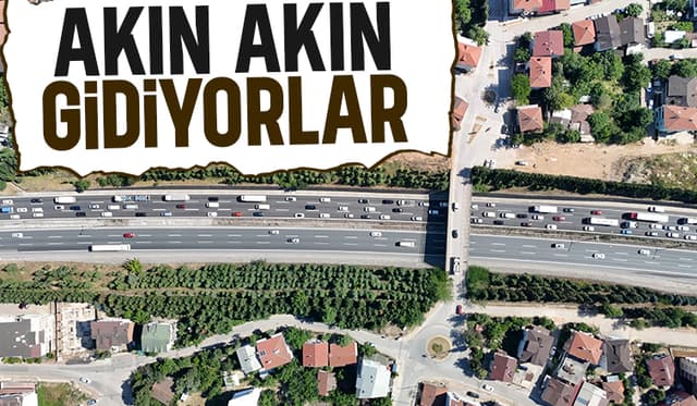 Tatilciler erkenden yola çıktı, yollarda yoğunluk var