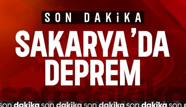 Büyük deprem; Sakarya'da sallandı