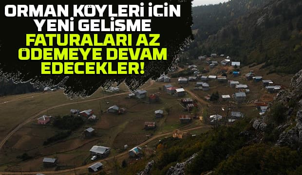 Mahalleye dönüşen orman köyleri için o süre uzatıldı