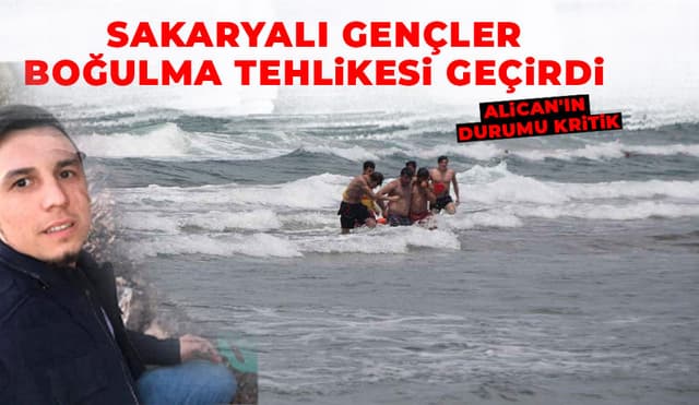 4 Arkadaş Boğulma Tehlikesi Geçirdi, Biri Yaşam Savaşı Veriyor