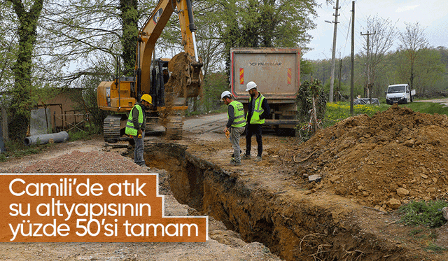 Camili'deki altyapı projesi 7 kilometreye çıktı