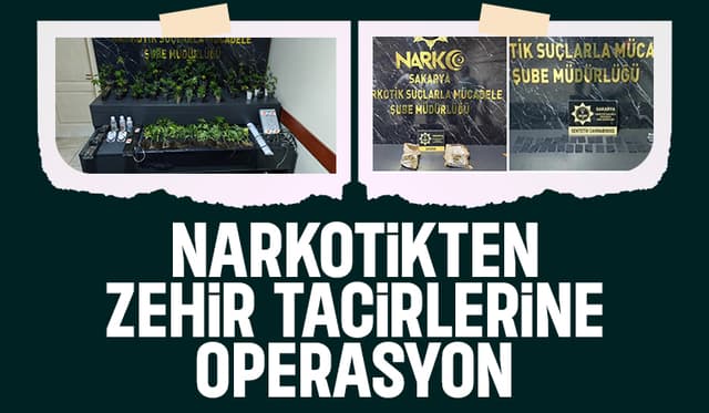 Sakarya Polisi Zehir Şebekesine Darbe Vurdu!