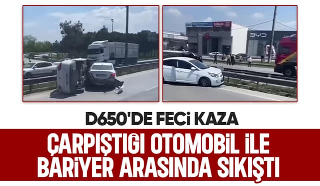 D650'de Korkutan Kaza kazazedelerin yardımına koştular