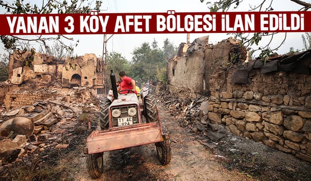 Yanan köylerdeki vatandaşlar için konteyner kent kurulacak