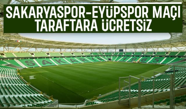Heyecanlı Mücadeleye Ücretsiz Giriş: Sakaryaspor-Eyüpspor Maçı Biletleri