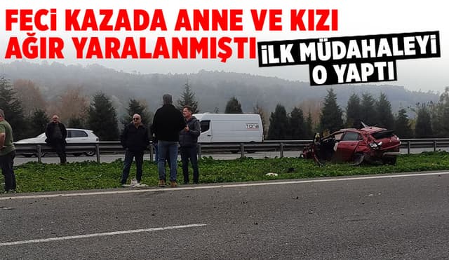 Taklalar Atan Araçta Anne Ve Kızı Ağır Yaralandı