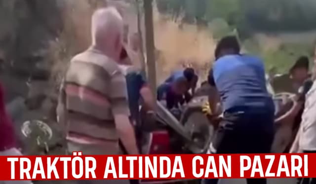 Korkunç Kaza: Devrilen Traktörün Altında Kaldı