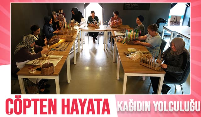 Atık maharetli ellerde sanata dönüşüyor