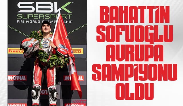 Bahattin Sofuoğlu Avrupa Şampiyonu