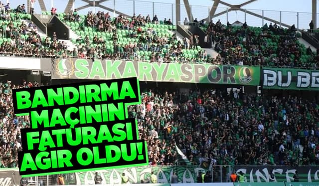  Bandırma Maçının Faturası Ağır Oldu! 