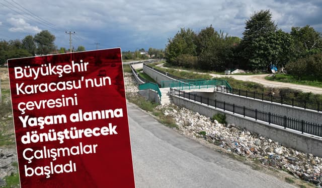Akyazı Karacasu deresi'nde çalışmalar başladı