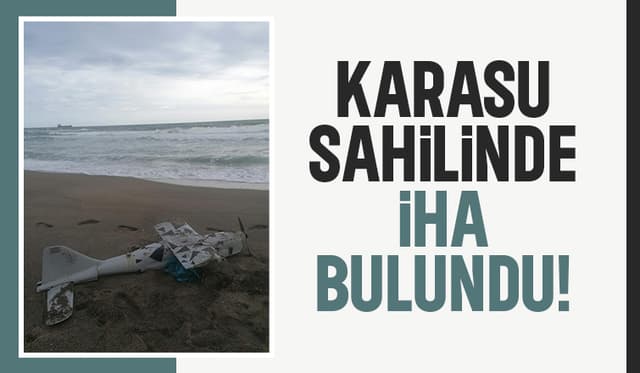 Karasu plajında insansız hava aracı bulundu