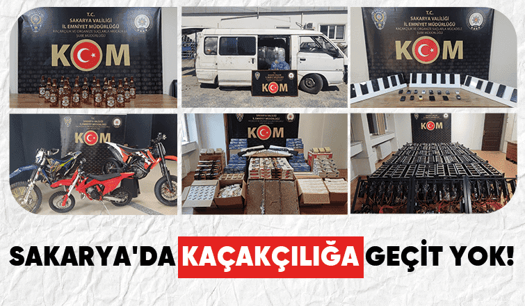 Çok sayıda kaçak ürün ele geçirildi