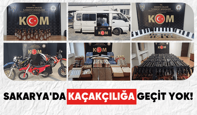 Çok sayıda kaçak ürün ele geçirildi