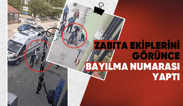 Kağıt toplayıcısından ‘Oscarlık' bayılma numarası