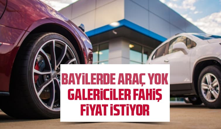 Bayide araç yok galeride vurgun var