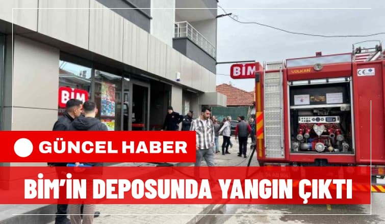 Adapazarı İlçesinde Bulunan Bim Marketin Deposunda Yangın Çıktı