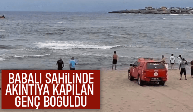 Karadeniz'de akıntıya kapılan genç boğuldu