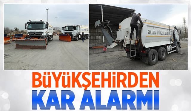 Büyükşehir araçları yağış öncesi hazır hale getiriyor