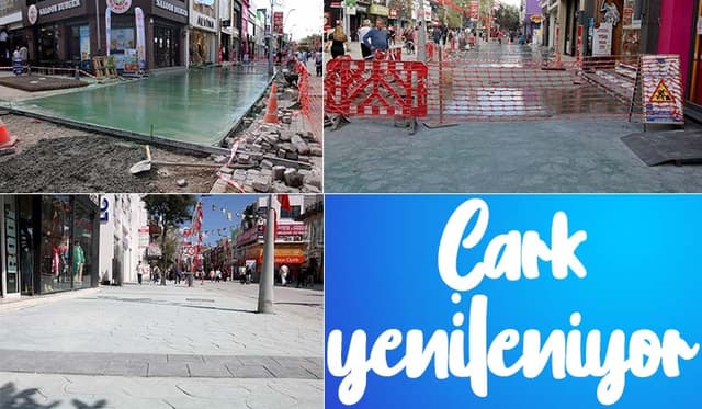 Büyükşehir’den Çark Caddesi’nde Hummalı Çalışma