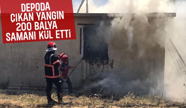 200 balya saman yandı