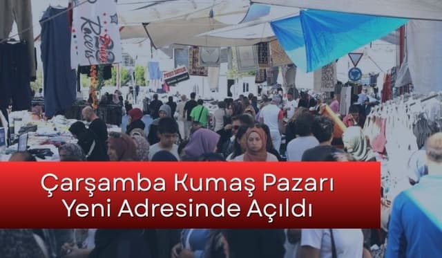 Çarşamba Kumaş Pazarı Vatandaşlardan Yoğun İlgi Gördü