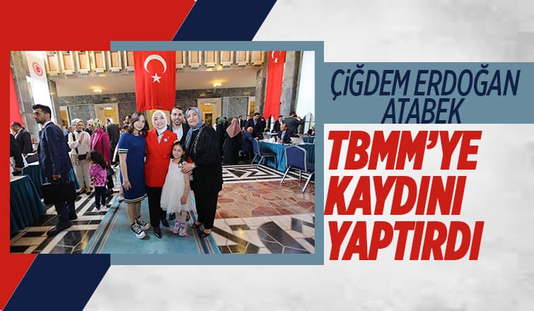 Atabek milletvekili kaydını yaptırdı
