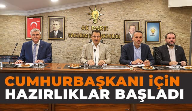 Cumhurbaşkanı Ziyareti Öncesi Toplantı