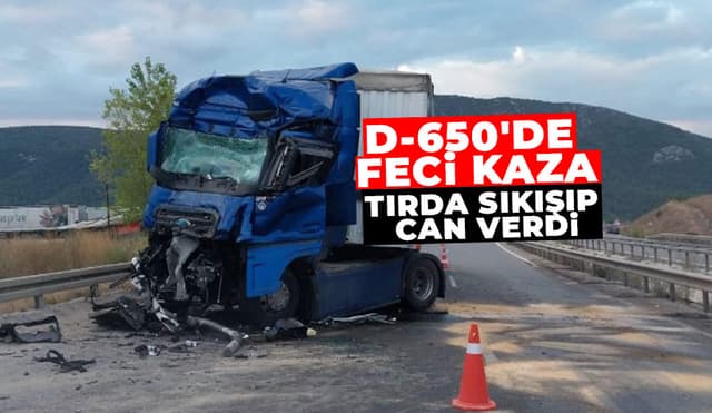 D-650'de Tırlar Çarpıştı: 1 Ölü