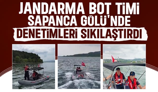 Sapanca Gölü'nde denetimler sürüyor
