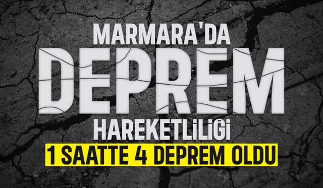İstanbul'da peş peşe depremler