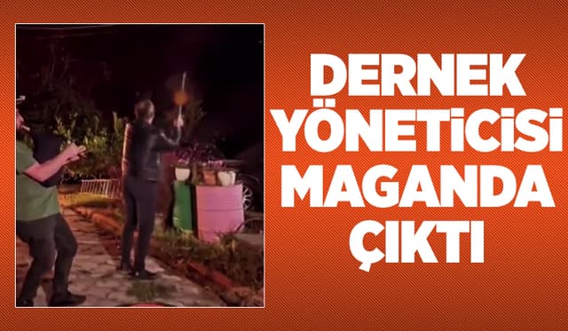 Dernek Yöneticisi Magandalığa Soyundu