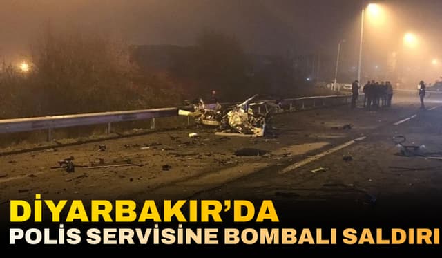 Diyarbakır'da Polis Servisine Bombalı Saldırı!