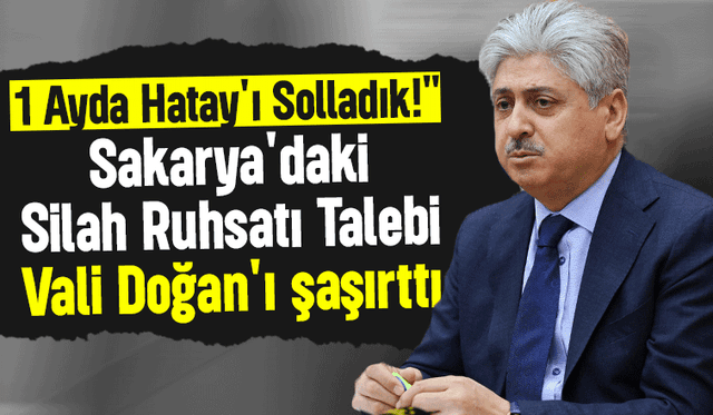 Vali Doğan silah ruhsatı talebine bu sözlerle dikkat çekti