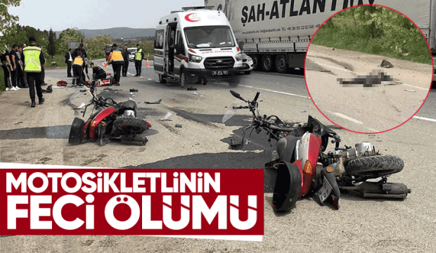 Tırla çarpışan motosikletli öldü