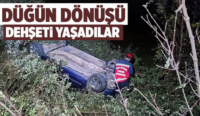 Düğün Dönüşü Korkutan Kaza: 4 Yaralı