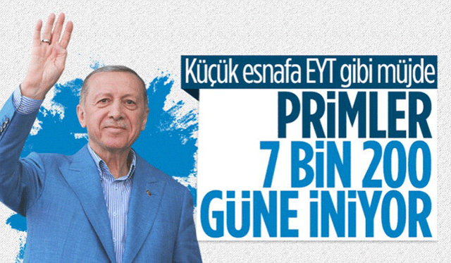 Cumhurbaşkanı Erdoğan'dan küçük esnafa müjde! Prim gün sayısı düşürülecek..