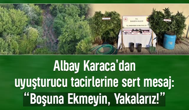 Jandarmadan Zehir Tacirlerine Darbe