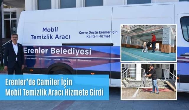 Erenler’de Camiler İçin Mobil Temizlik Aracı Hizmete Girdi