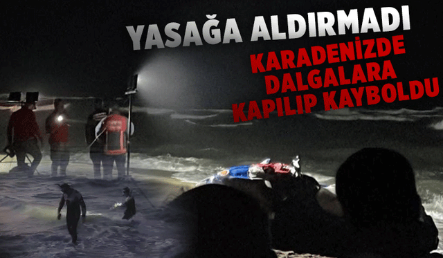 Karasu'da yabancı uyruklu genç dalgalara kapılıp kayboldu