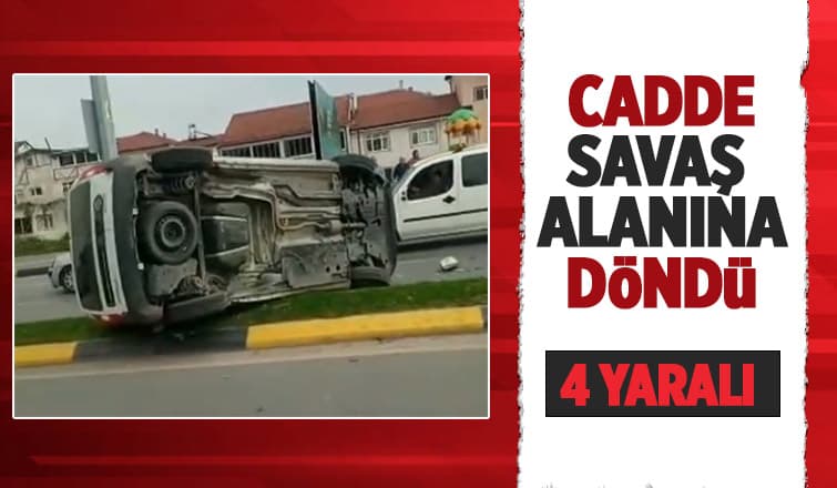 Adapazarı'nda Feci Kaza: 4 Yaralı