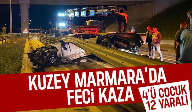 KMO'da feci kaza: 12 yaralı