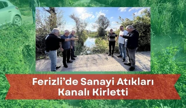 Ferizli’de Sanayi Atıkları Kanalı Kirletti, Mahalleliler Çözüm Bekliyor