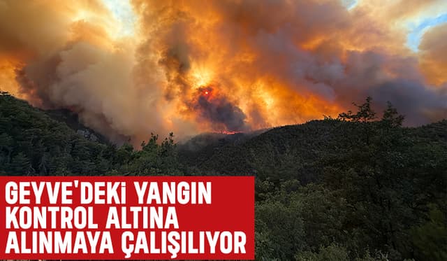 Valilikten Geyve'deki yangınla ilgili açıklama