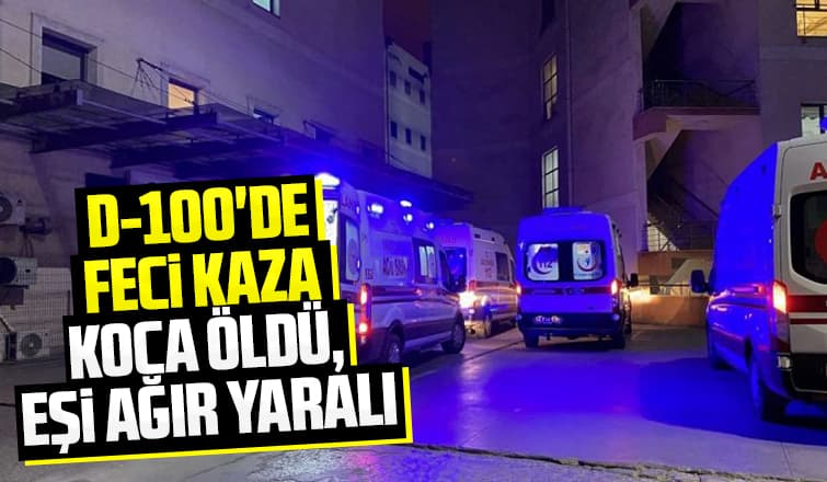 Genç çifti kaza ayırdı