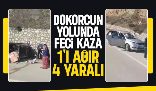 D-140'da kaza 1'i ağır 4 yaralı