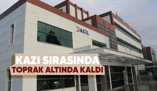 İşçi toprak altında kaldı