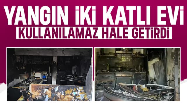 Bıçkıdere’de İki Katlı Ev Alevler İçinde: Kontrol Altına Alındı