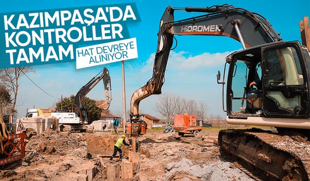 Kazımpaşa'da atık su hattı devreye giriyor