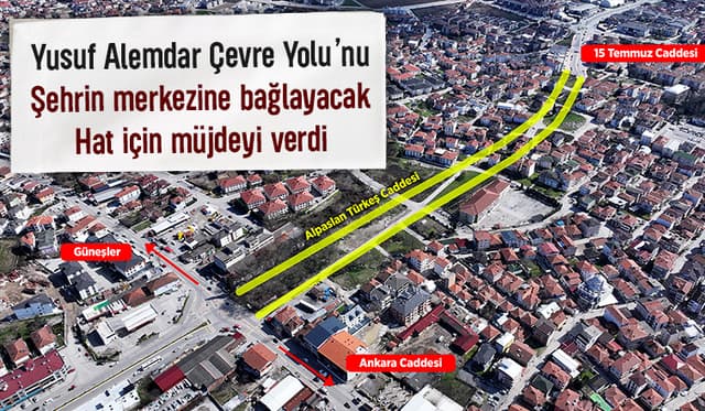 Sakarya'da çevre yolunu şehir merkezine bağlayacak yeni güzergah geliyor
